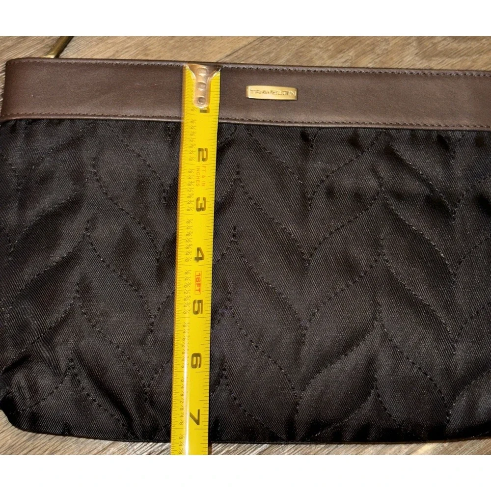 Travelon Wristlet Wallet Anti Theft Black Satin Credit Cards Minimalist 11 X 7